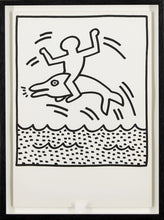 Load image into Gallery viewer, KEITH HARING<br>UNTITLED (DOLPHIN AND CROWD FRAMED)