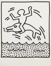 Load image into Gallery viewer, KEITH HARING&lt;br&gt;UNTITLED (DOLPHIN AND CROWD FRAMED)
