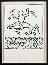 Load image into Gallery viewer, KEITH HARING&lt;br&gt;UNTITLED (DOLPHIN AND CROWD FRAMED)
