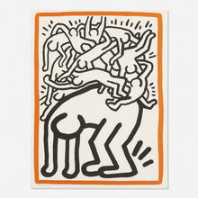 Load image into Gallery viewer, KEITH HARING&lt;br&gt;UNTITLED (FIGHT AIDS WORLDWIDE FRAMED)
